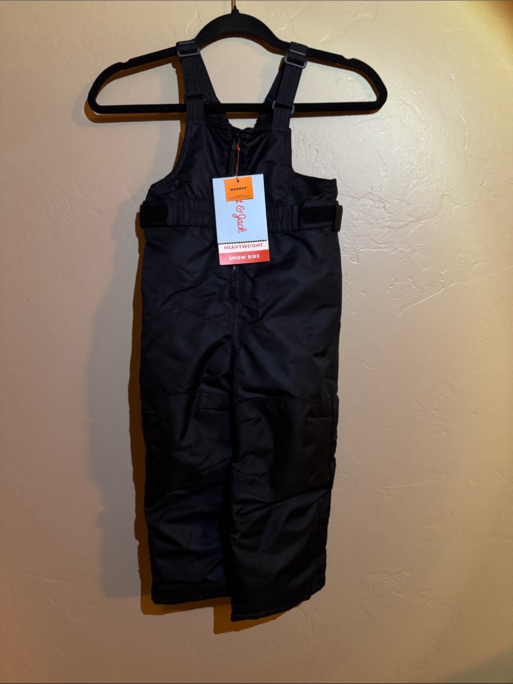 Cat & Jack Black Heavyweight Snow Overalls